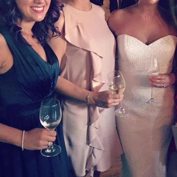 Vera Wang Navy Dress - Picture 6 of 7